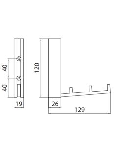 FOGAS 2295-121 ZN1A4 . KRÓM-FEHÉR