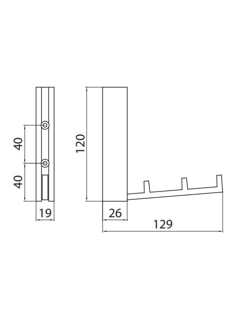 FOGAS 2295-121 ZN1A4 . KRÓM-FEHÉR