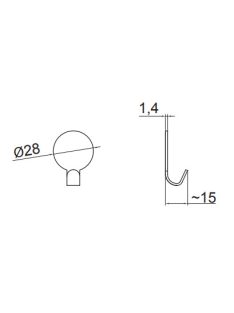 FOGAS 2322/N1KV1S . ACÉL. ÖNTAPADÓS