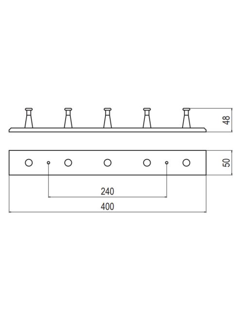 FOGASSOR 8164 240 FEHÉR-KRÓM