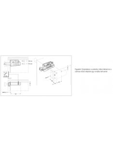   SZEKRÉNY FÜGGESZTŐ 806-OS VASALAT JOBBOS 79x39x19mm FEHÉR