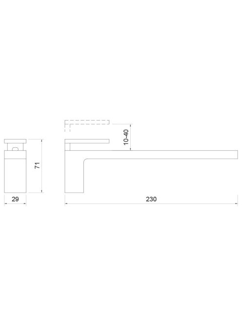 POLCTARTÓ ART RM30A ÁLLÍTHATÓ 29x71x230 mm NIKKEL