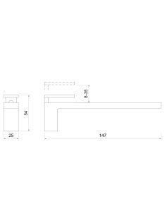 POLCTARTÓ ART RM30B ÁLLÍTHATÓ 25x54x147 mm NIKKEL