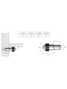 POLCTARTÓ MV06 ÜVEGPOLC TARTÓ 5x20mm NIKKELEZETT