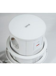   IRODABÚTOR TARTOZÉKOK KONNEKTOR ELOSZTÓ MODULBOX IVH - 2x230V + 2xUSB + 1xHDMI FEHÉR