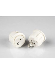 Rocker kapcsoló 6A/250VAC, 20A/12VDC ON-OFF FEHÉR