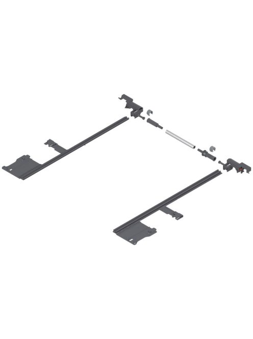Legrabox fiókrendszerekhez oldalstabilizátor és szinkronizáló 450-650 mm-es fiókmélységhez