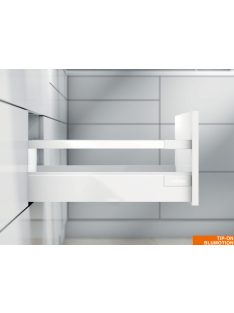   Blum tandembox antaro C 450 Tip-on Blumotion selyemfehér frontkihúzásos magasító korlátos fiókrendszer garnitúra 30-65 kg összsúly