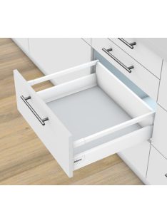   Blum tandembox antaro C 450 Tip-on Blumotion selyemfehér frontkihúzásos magasító korlátos fiókrendszer garnitúra 30-65 kg összsúly