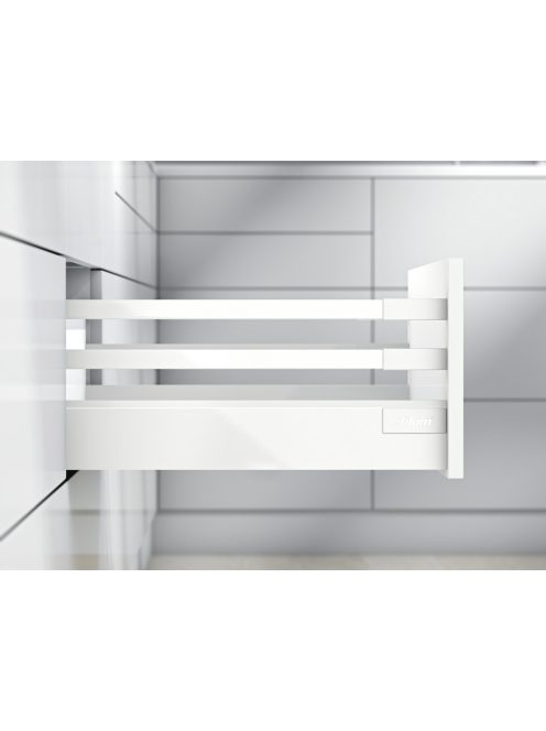 Blum tandembox antaro D - B 300 Blumotion selyemfehér frontkihúzásos 30 kg magasító korlátos fiókrendszer garnitúra