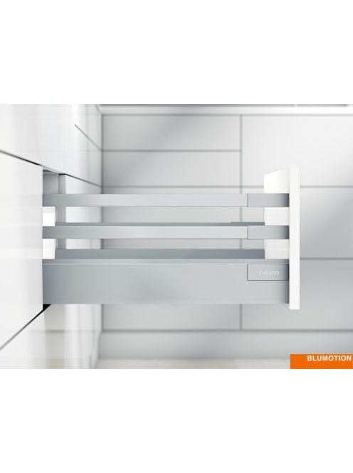 Blum tandembox antaro D - B 550 Blumotion szürke frontkihúzásos 30 kg magasító korlátos fiókrendszer garnitúra