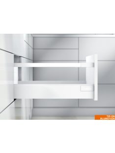   Blum tandembox antaro D - K 270 Tip-on Blumotion selyemfehér frontkihúzásos magasító korlátos fiókrendszer garnitúra 0-10 kg összsúly
