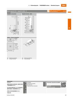   Blum tandembox antaro D - M 270 Tip-on Blumotion szürke belső magasító korlátos fiókrendszer garnitúra 0-10 kg összsúly