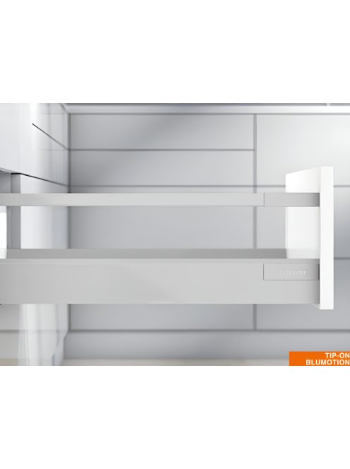 Blum tandembox antaro D - M 650 Tip-on Blumotion szürke frontkihúzásos magasító korlátos fiókrendszer garnitúra 30-65 kg összsúly