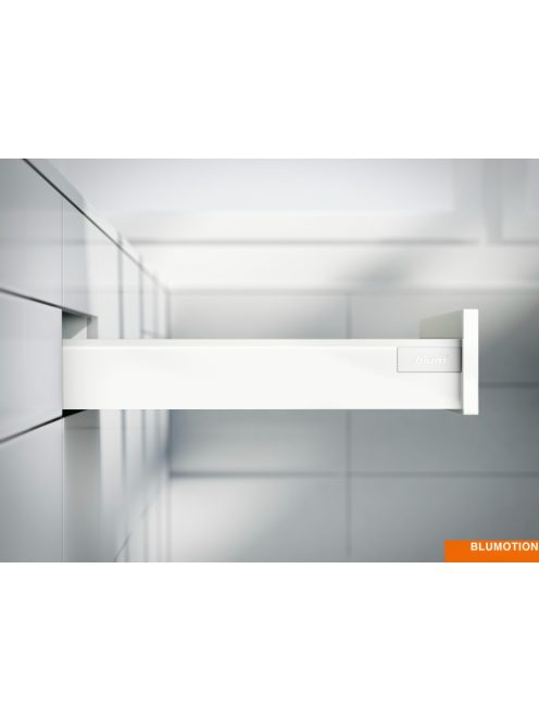 Blum tandembox antaro M 450 Blumotion selyemfehér frontkihúzásos 65 kg telioldalas fiókrendszer garn
