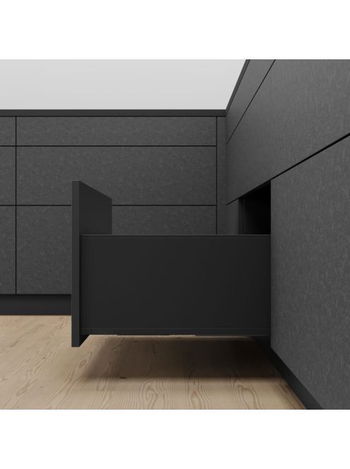 Legrabox pure F 500 Blumotion karbonfekete frontkihúzásos 70 kg fiókrendszer garnitúra