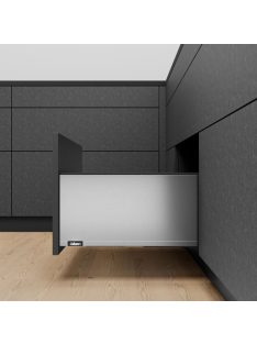   Legrabox pure F 450 Blumotion rozsdamentes ujjlenyomatálló acél frontkihúzásos 40 kg fiókrendszer garnitúra