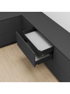 Legrabox pure K 400 Blumotion karbonfekete belső 40 kg fiókrendszer garnitúra