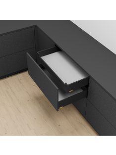   Legrabox pure K 300 Blumotion karbonfekete belső 40 kg fiókrendszer garnitúra