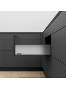 Legrabox pure K 400 Blumotion rozsdamentes ujjlenyomatálló acél frontkihúzásos 40 kg fiókrendszer garnitúra
