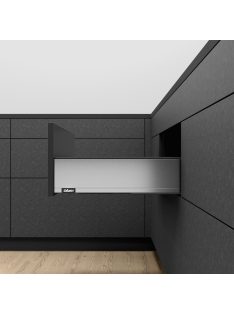  Legrabox pure K 350 Blumotion rozsdamentes ujjlenyomatálló acél frontkihúzásos 40 kg fiókrendszer garnitúra