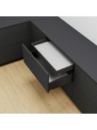 Legrabox pure M 400 Blumotion karbonfekete belső 40 kg fiókrendszer garnitúra