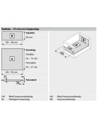 Legrabox pure M 270 Blumotion orionszürke belső 40 kg fiókrendszer garnitúra