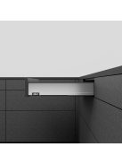 Legrabox pure M 450 Blumotion rozsdamentes ujjlenyomatálló acél frontkihúzásos 70 kg fiókrendszer garnitúra