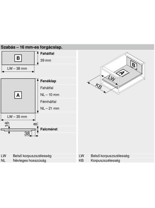 Legrabox pure N 500 Blumotion selyemfehér frontkihúzásos 40 kg fiókrendszer garnitúra