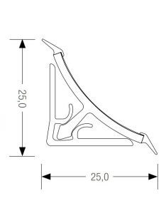 Vízvető nagy háromszög alu 5000 mm-es